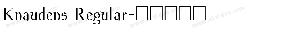 Knaudens Regular字体转换